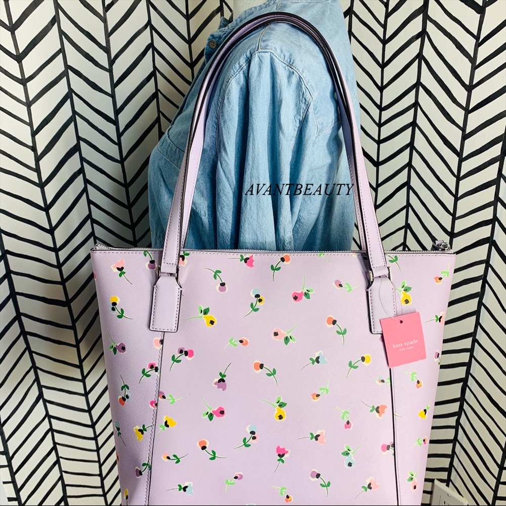 🔸 Wildflower ditsy Kate spade Cameron pocket tote - Picture 11 of 14